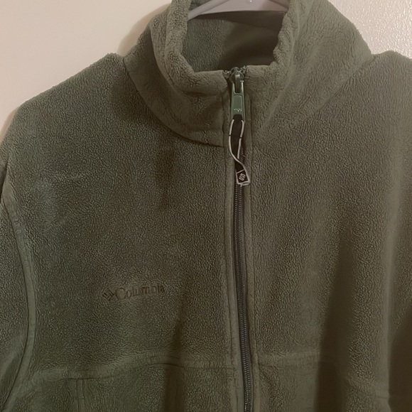 Columbia Fleece Jacket Forest Green - Picture 2 of 3